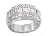 Invisible Baguette Diamond Anniversary Ring