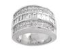 Princess Invisible Baguette Diamond Anniversary Ring