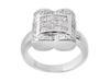 Princess Invisible Pave Diamond Anniversary Ring