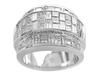 Baguette Invisible Diamond Anniversary Ring