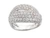 Round Pave Diamond Anniversary Ring