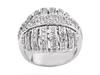 Round Pave Diamond Anniversary Ring