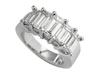 Emerald Cut Five Stone Diamond Anniversary Ring