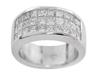 Princess Invisible Diamond Anniversary Ring