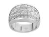 Princess Invisible Diamond Anniversary Ring